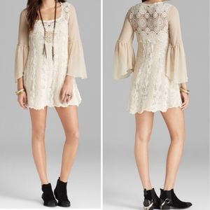 FREE PEOPLE AURORA CROCHET DRESS NWT$168 SMALL